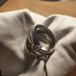 Anillo de Acero cuatro lineas. - Ref. 2510112230