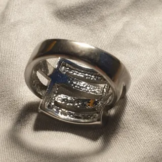 Anillo de Acero cuatro lineas. - Ref. 2510112230