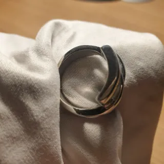 Anillo de Acero cuatro lineas. - Ref. 2510112230