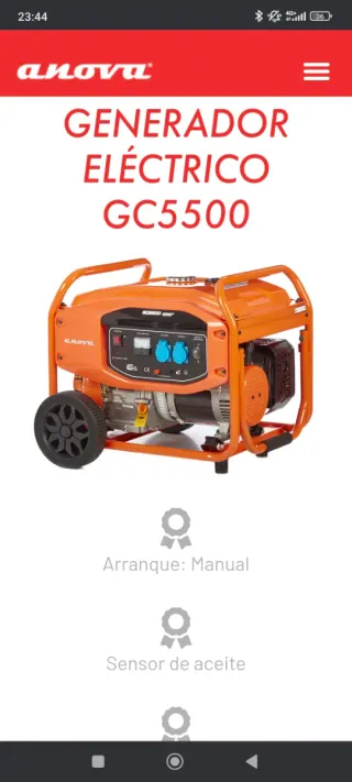 Generador Eléctrico Anova GC5500
