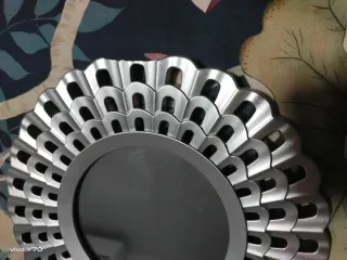 Juego de 2 espejos decorativos plateados