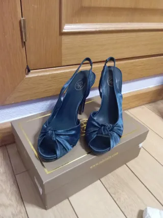 Zapatos de tacón ASH color verde azulado