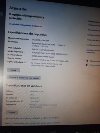 Ordenador torre acer aspire completo