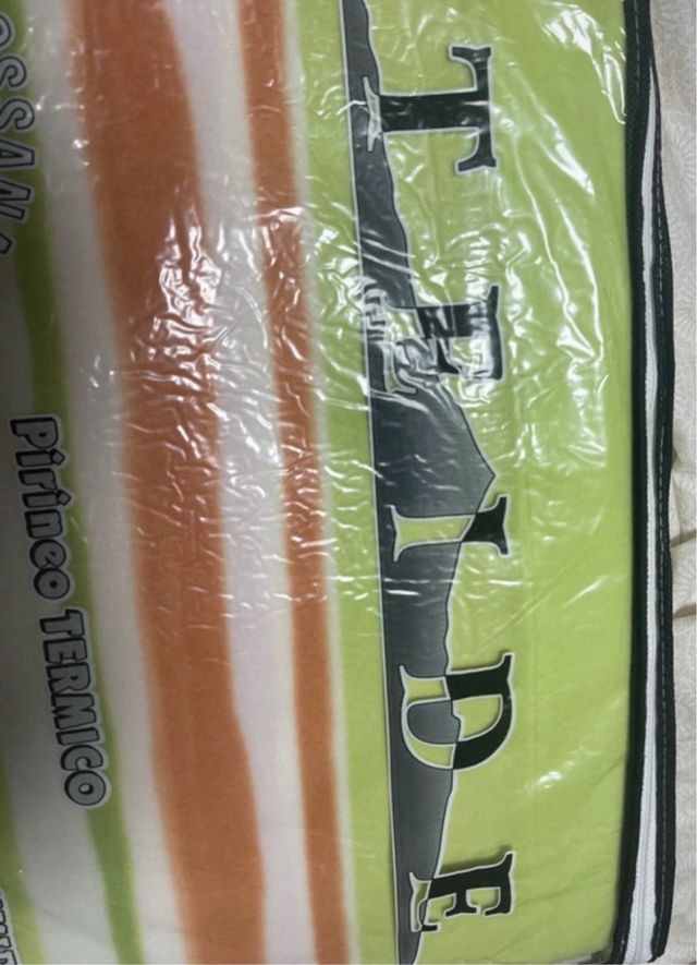 Juego Sábanas Pirineo 105cm Verde Naranja