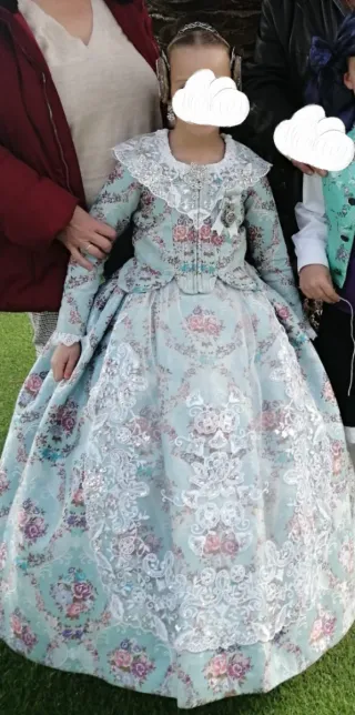 Traje Fallera Niña Talla 8 años,sin manteletas
