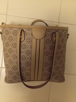  2 Bolsos  amplios y práctico beige/marrón 