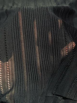 Tom Ford Felpa Pipistrello Nera Trasparente