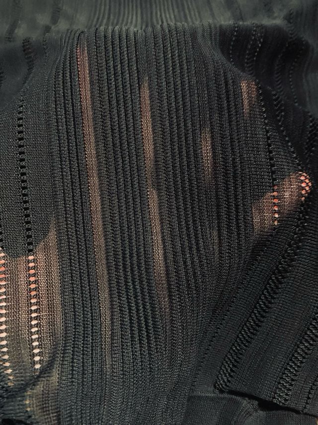 Tom Ford Felpa Pipistrello Nera Trasparente