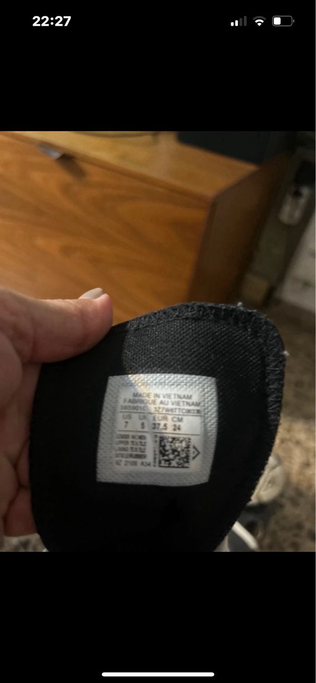 Converse negras talla 37.5