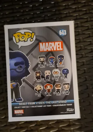 4 Funko Pop Marvel: Beast, Red Hulk, Mister Sinist