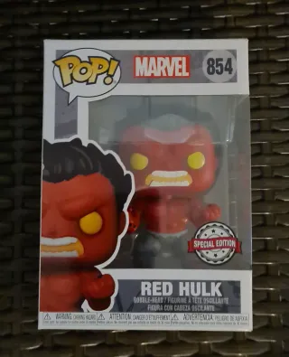 4 Funko Pop Marvel: Beast, Red Hulk, Mister Sinist