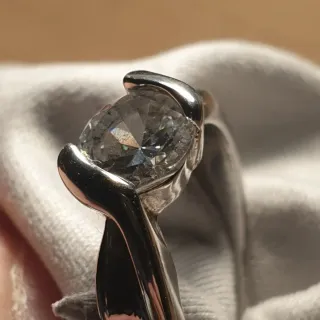 Anillo Acero y Circonita - Ref. 2510112240