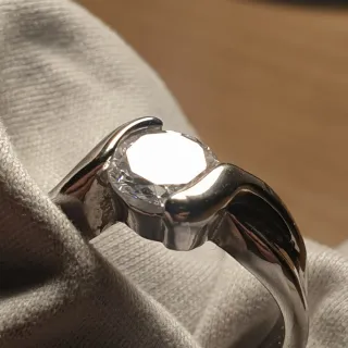 Anillo Acero y Circonita - Ref. 2510112240
