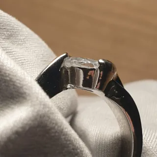Anillo Acero y Circonita - Ref. 2510112240