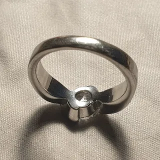 Anillo Acero y Circonita - Ref. 2510112240