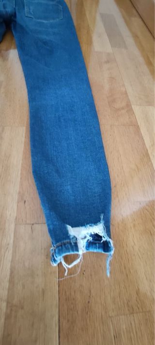 Vaqueros mujer M/38 con parches florales