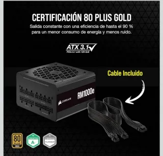  Fuente Alimentación Modular ATX Corsair RM1000e