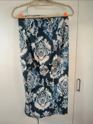 Falda Larga Zara Estampada