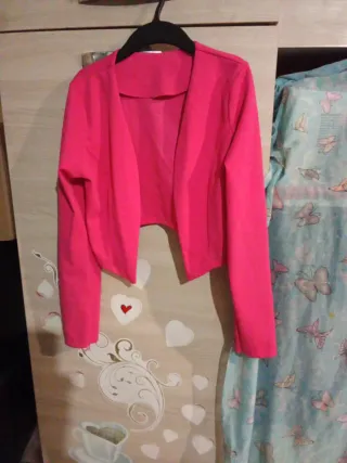 Fashion Chic Bolerino fucsia corto