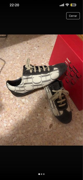 Zapatillas Carolina Herrera Beige/Marrón Talla 38