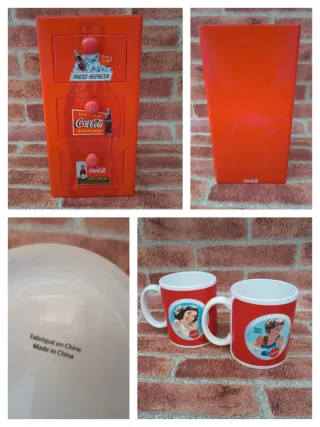 Set Coca-Cola: tazze e cassetto