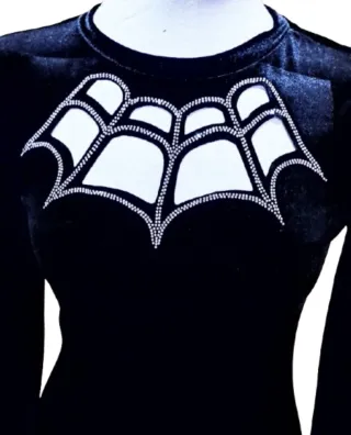 Vestido gótico de telaraña , modelo exclusivo
