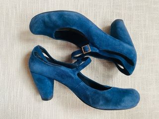 Zapatos Salvador Bachiller Azul + par regalo 