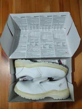 Zapatos Panter Seguridad Blancos