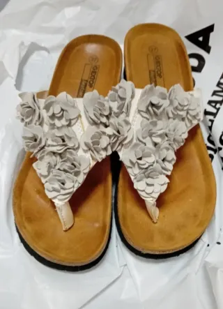 Ciabatte donna con fiori