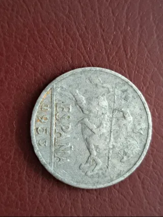 Moneda 10 céntimos España 1953