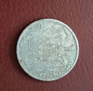 Moneda 10 céntimos España 1953
