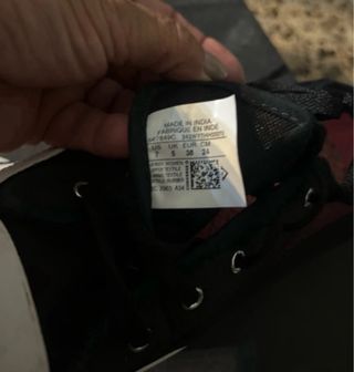 Bambas negras verano talla 38