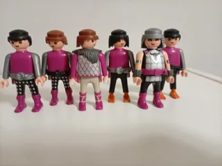 Lote 6 Figuras Playmobil Medievales