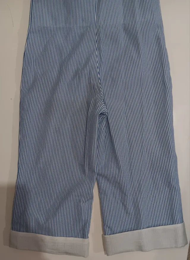 Traje de flamenco niño/a rayas azules