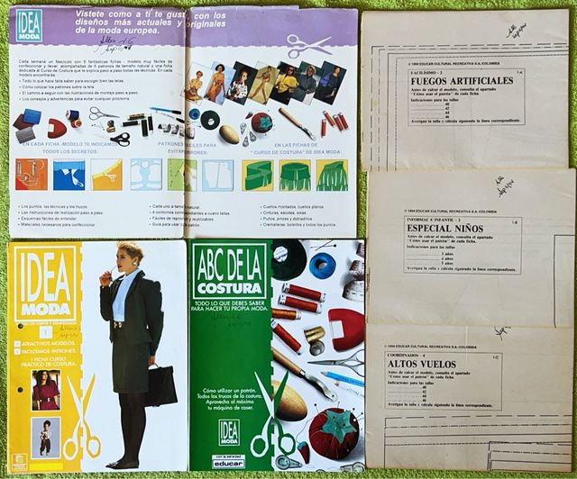 Lote de 3 revistas de costura en perfecto estado.