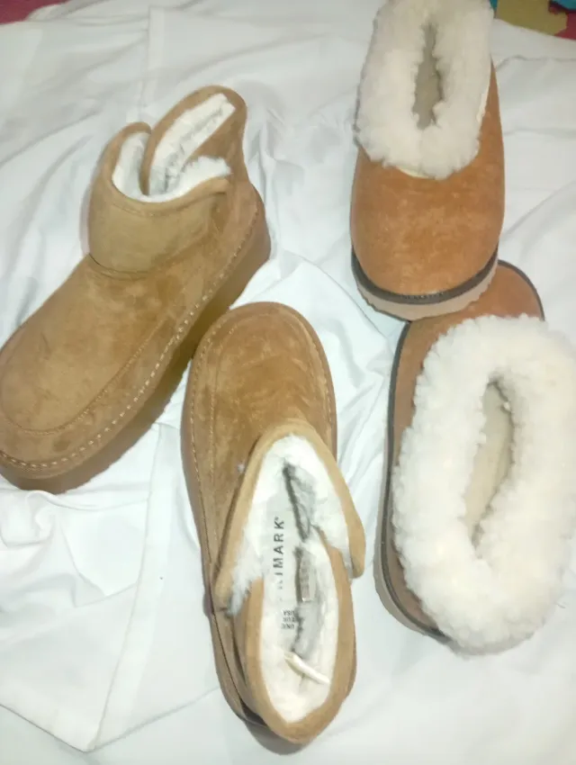Zapatillas de estar por casa niña beige