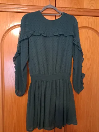 Vestido elegante niña verde. Talla 16 adolescente.