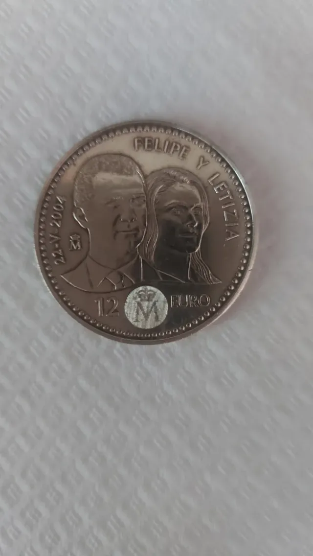 Moneda Boda Felipe y Letizia 2004