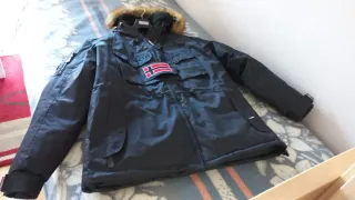Geographical Norway Abrigo Negro XXL