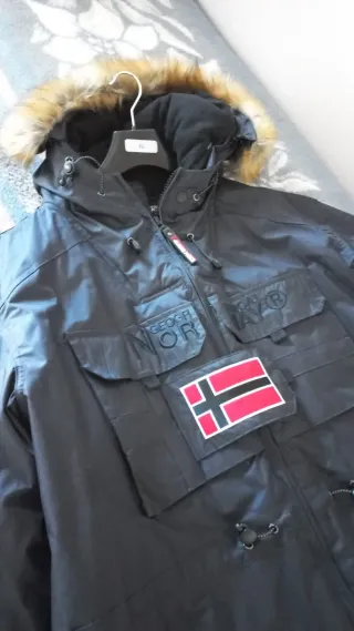 Geographical Norway Abrigo Negro XXL