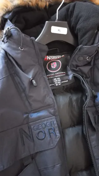 Geographical Norway Abrigo Negro XXL