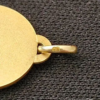 Medalla vintage ángel FIX chapado en oro