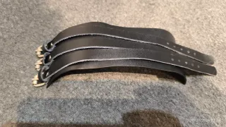 Muñequera de Cuero Negra