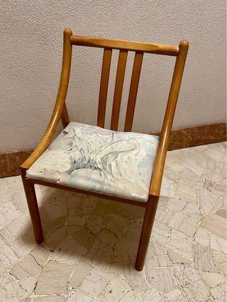 Set 4 sedie vintage anni '60 in teak