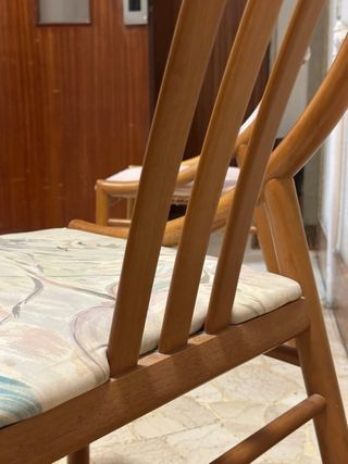 Set 4 sedie vintage anni '60 in teak