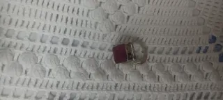 Conjunto Plata y Rubíes Naturales