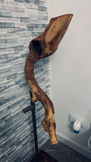 Lampada in ulivo