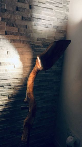 Lampada in ulivo