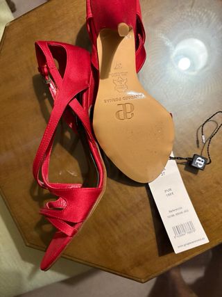 Zapatos Antonio Pernas Rojos Talla 37
