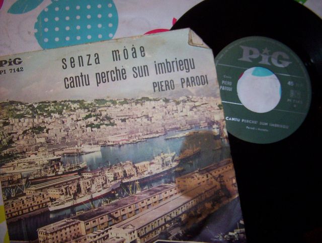 6 Dischi Vinile Piero Parodi Genovese Folk